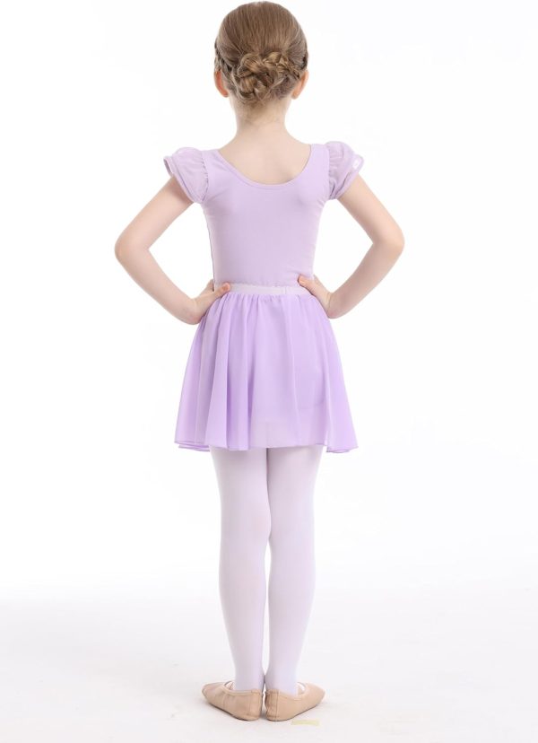 MdnMd Dance Ballet Leotard for Toddler Girls Dance Dress Tutu Swallowtail - Image 5