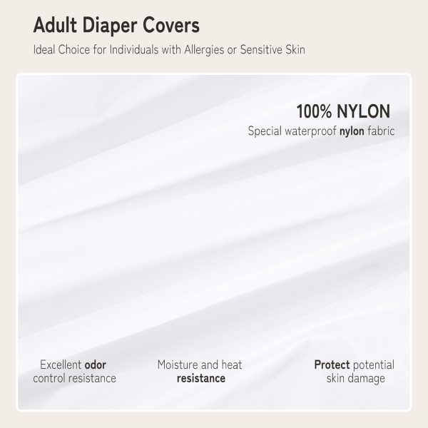 2PCS Carer Adult Diaper Covers for Incontinence Noiseless Reusable - Image 2