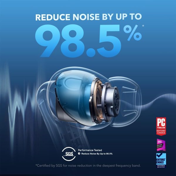soundcore by Anker Liberty 4 NC Wireless Earbuds, 98.5% Noise Reduction, - Image 2