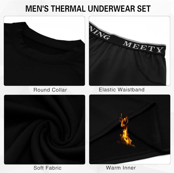 Men's Thermal Underwear Set Sport Long Johns Base Layer - Image 4