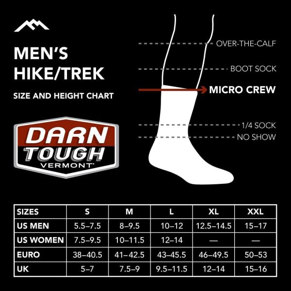 Darn Tough Vermont Unisex Adult Coolmax Micro Crew Cushion Socks - Image 5