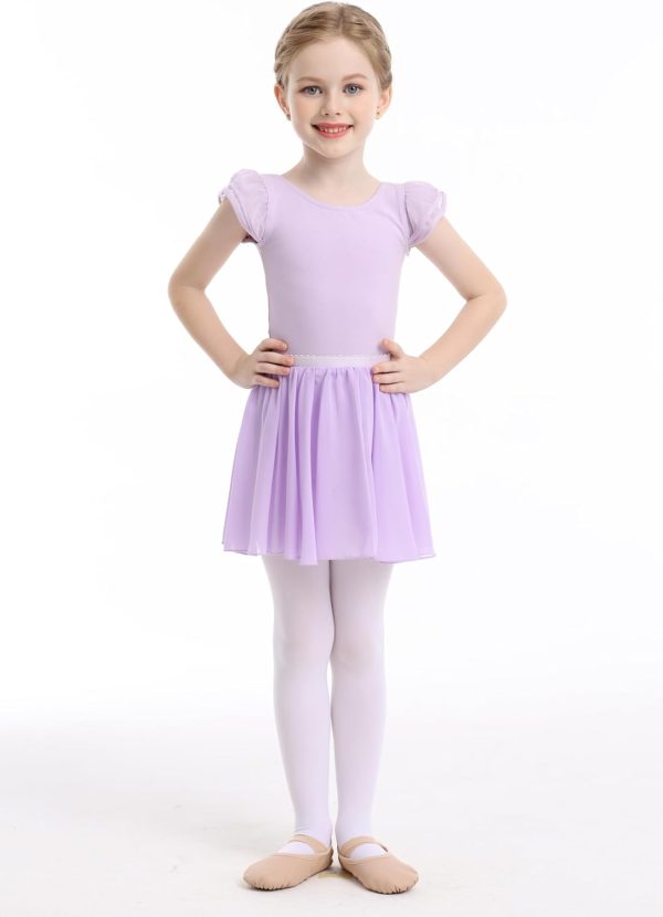 MdnMd Dance Ballet Leotard for Toddler Girls Dance Dress Tutu Swallowtail - Image 4