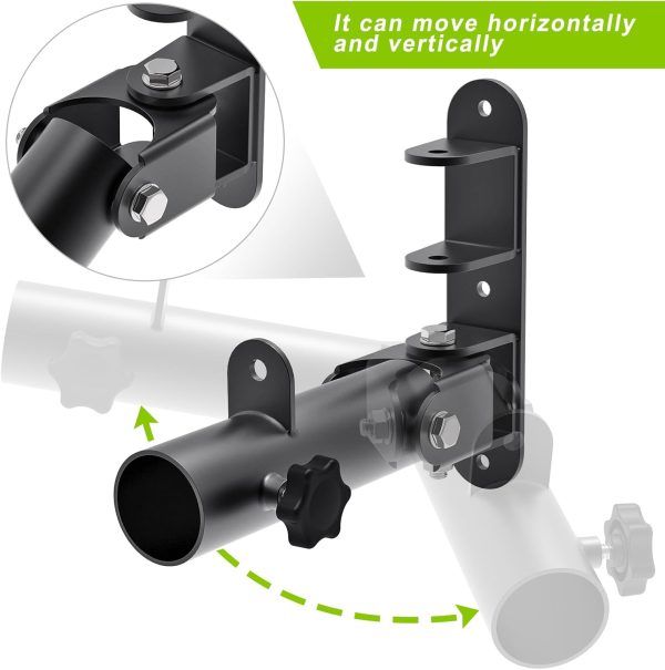 Kipika Wall Mount Landmine Attachment for 1" Standard Bar and 2" Olympic - Image 2