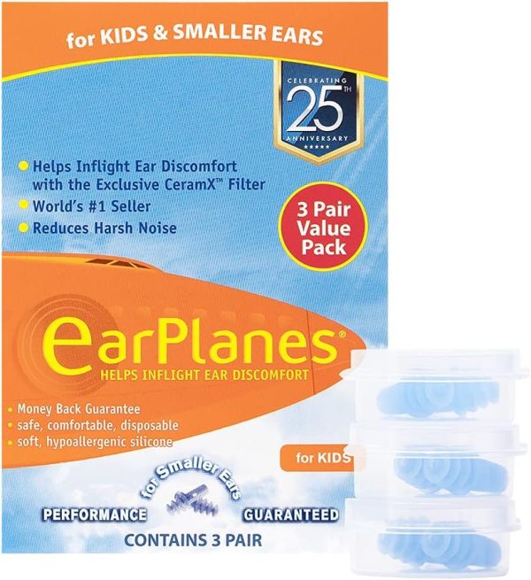 Original Children's EarPlanes by Cirrus Healthcare Ear Plugs Airplane - Image 3