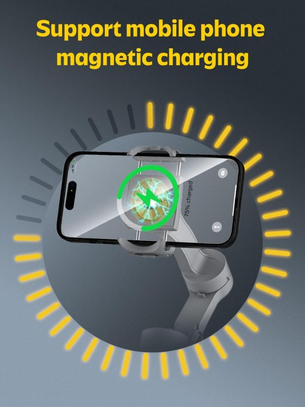 Professional Gimbal Stabilizer for Smartphone w/Wireless Charging OLED - Image 6