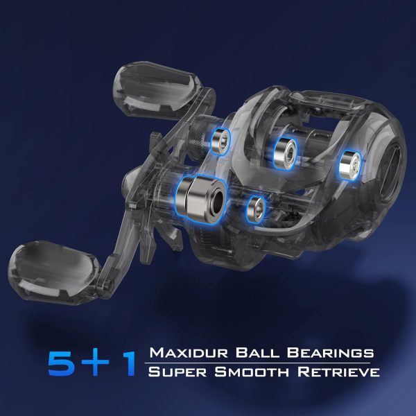 KastKing Centron Lite Baitcasting Fishing Reel – Lightweight, Glass Fiber - Image 7