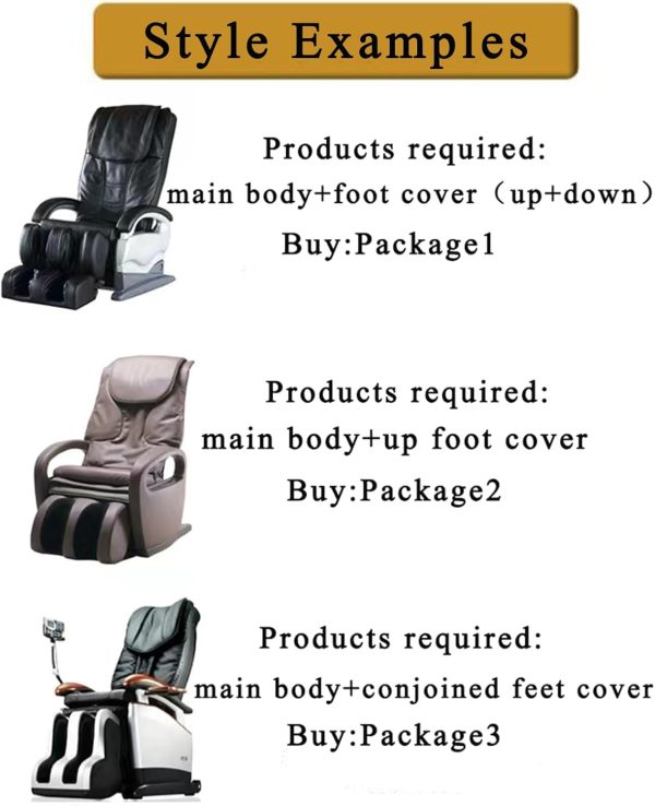 Massage Chair Cover Full Body Shiatsu Zero Gravity,Massage Chair Cover Soft - Image 4
