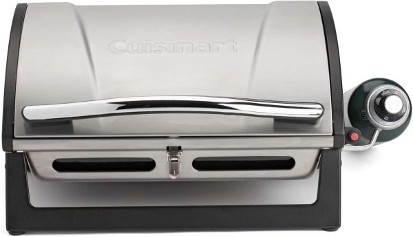 Cuisinart Grillster Portable Gas Grill, Stainless Steel Compact BBQ Grill - Image 7