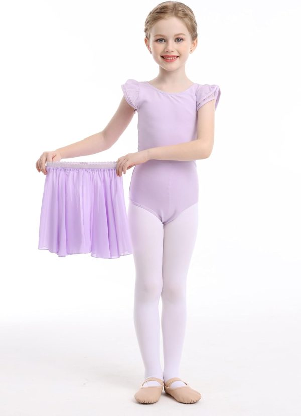 MdnMd Dance Ballet Leotard for Toddler Girls Dance Dress Tutu Swallowtail - Image 3