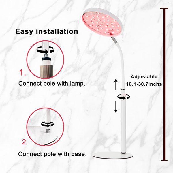 Red Light Therapy Lamp for Face- Facial and Body Treatment with Adjustable - Image 7
