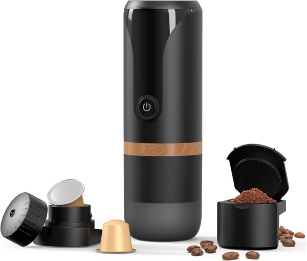 Travel Coffee Machine Car Espresso Machine USB Powered Coffee Maker Metal - Image 2