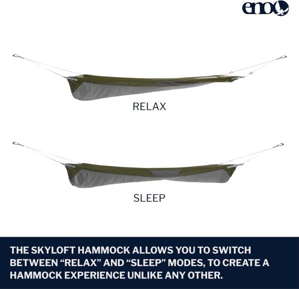 ENO Skyloft Hammock - 1 Person Portable Hammock - for Camping, Hiking, - Image 2