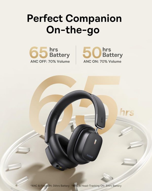 Baseus Bowie 30 Max Active Noise Cancelling Headphones, Head Tracking - Image 5