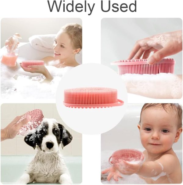 Soft Silicone Body Scrubber 2 PCS Silicone Body Shower, Silicone Loofah 2 - Image 6