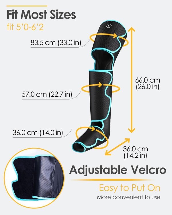 SLOTHMORE Leg Massager with Air Compression for Circulation, 3-in-1 Full - Image 6
