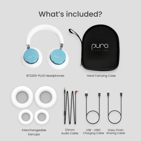 Puro Sound Labs BT2200s Plus Volume Limited Kids’ Bluetooth Headphones - Image 7