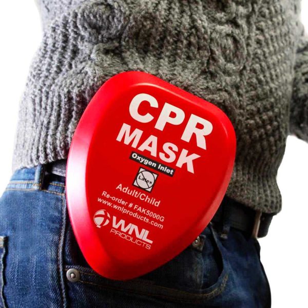 WNL Products CPR Rescue Mask, Adult/Child Pocket Resuscitator, Hard Case - Image 4