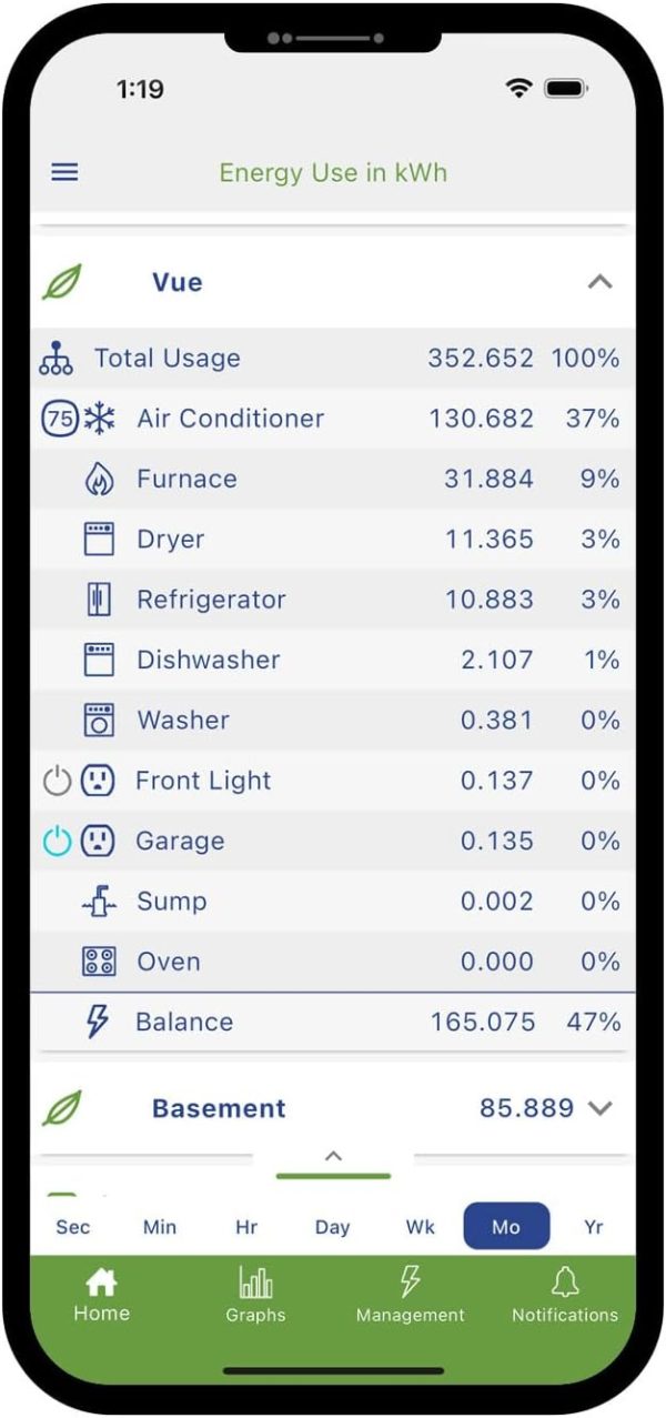 Emporia Gen 3 Smart Home Energy Monitor with 8 50A Circuit Level Sensors | - Image 4