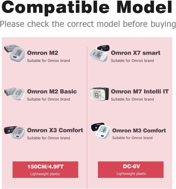 Charger for Omron Blood Pressure Monitor M2, Compatible with M2, M3, M6, - Image 4