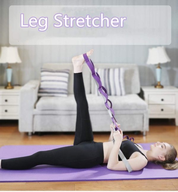 TOCO FREIDO Waist Back Leg Stretch Strap/Yoga Fitness Band, Leg Stretching - Image 6