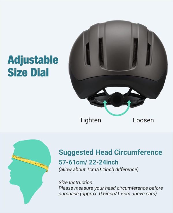 Favoto Adult Bike Helmet with Removable Visor - Lightweight Bicycle Helmet - Image 6