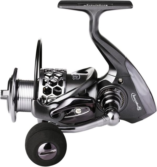 Sougayilang Fishing Reel 13+1BB Light Weight Ultra Smooth Aluminum Spinning - Image 3