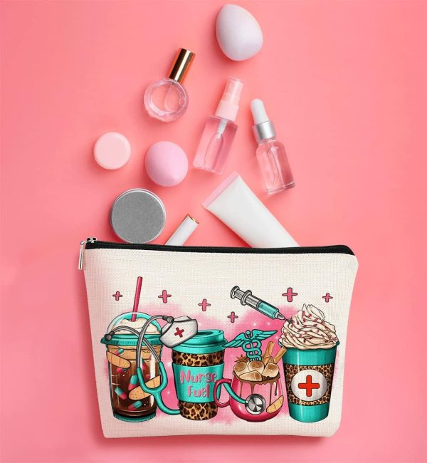 Nurse Gifts - Nurse Makeup Bag, Nurse Zipper Bag Cosmetic Bag, Nursing Bags - Image 3