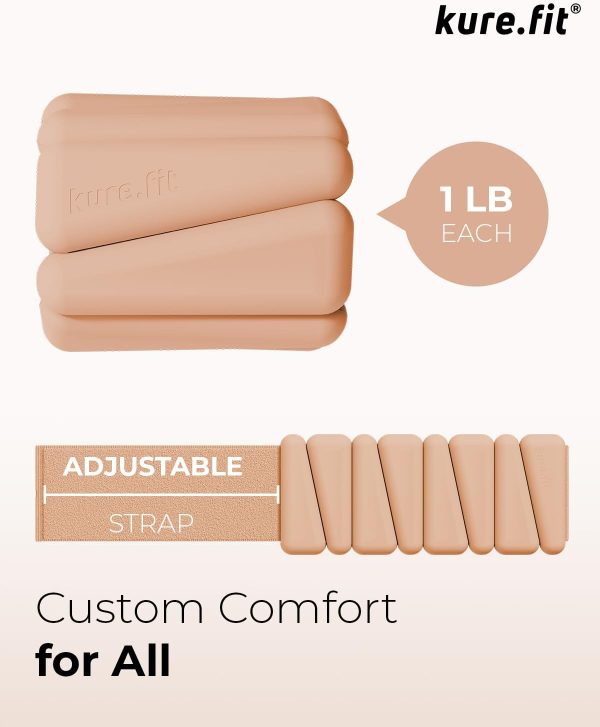Wrist Weights | Ankle Weights for Women – 1LB Each | Weighted Bracelet for - Image 6