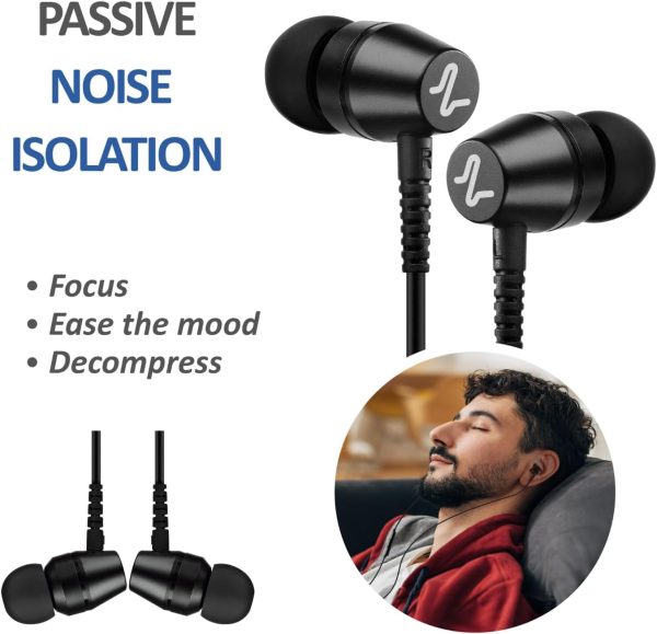 LUDOS OMNITONE 2 Pack Wired Earbuds in-Ear Headphones, 5 Year Warranty, Ear - Image 4