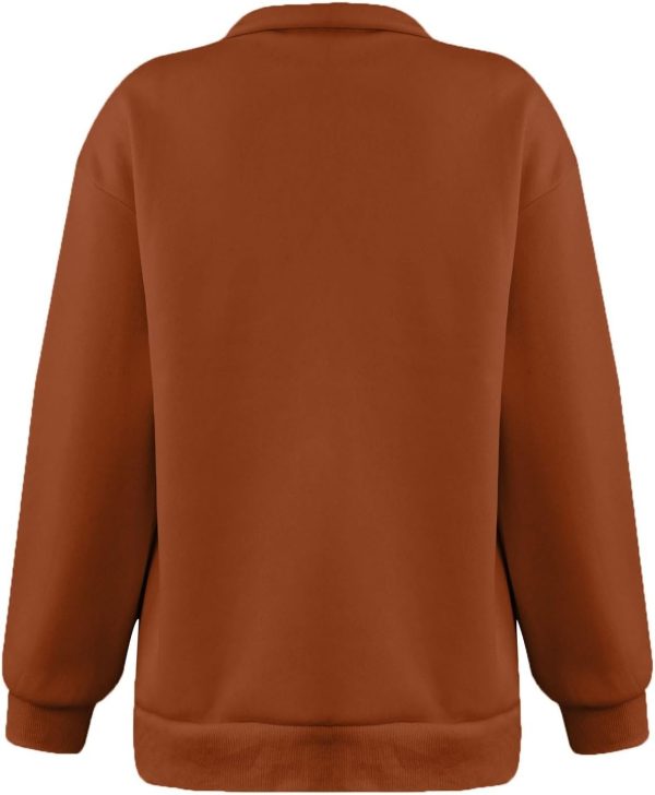SERYU Oversized Sweatshirt Womens Loose Fit 2024 Fleece Fall Long Sleeve - Image 5