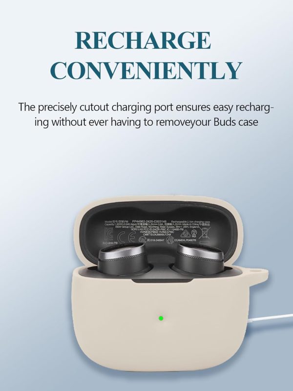 Case for Bowers & Wilkins Pi6 in-Ear True Wireless Earbuds, Soft Silicone - Image 4