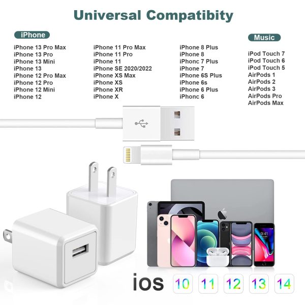 iPhone Charger,Cube iPhone Charger Travel 2Pack 6FT Lightning Cable Cord - Image 7