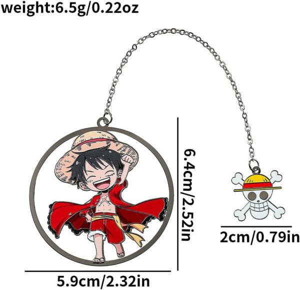 Anime One Piece Luffy Zoro Bookmark Student Reading Tool, Learning Tool, - Image 8