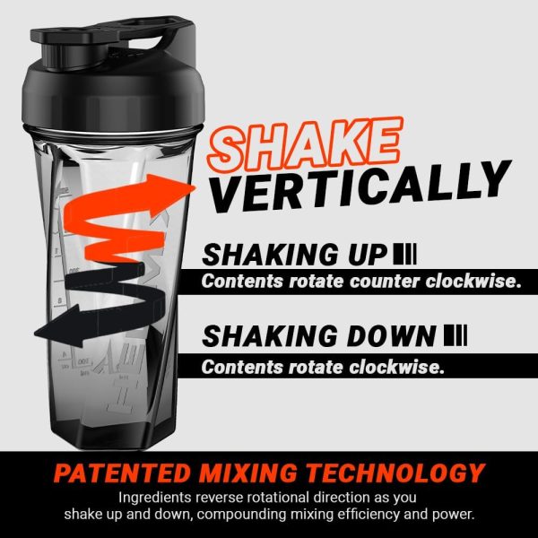 HELIMIX 2.0 Vortex Blender Shaker Bottle Holds upto 28oz | No Blending Ball - Image 4