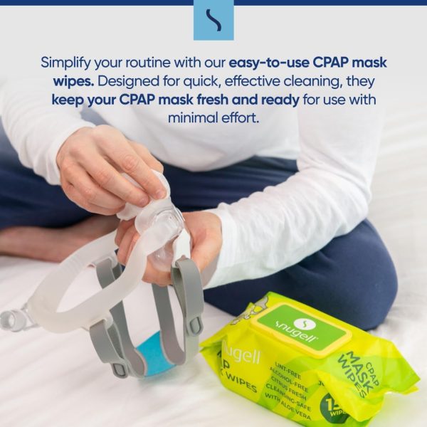 Jumbo Pack CPAP Mask Wipes by Snugell (1-Pack with 150 Wipes/Pack) - Fresh - Image 3