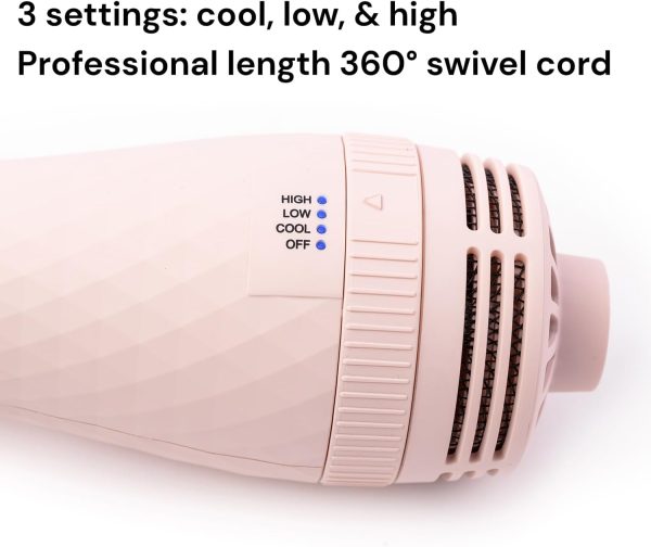L'ANGE HAIR Le Volume 2-in-1 Titanium Blow Dryer Brush | Hot Air Brush in - Image 5