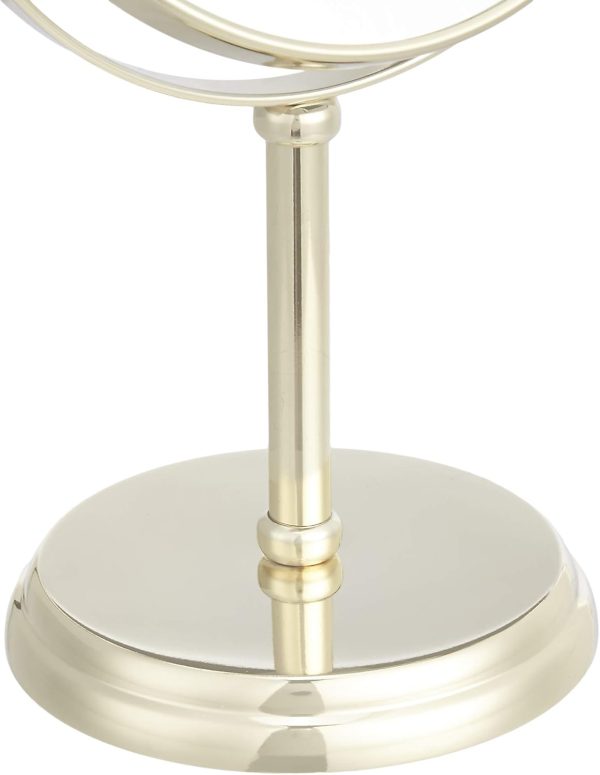 Amazon Basics Tabletop Mount Vanity Round Mirror, 1X/5X Magnification, - Image 3