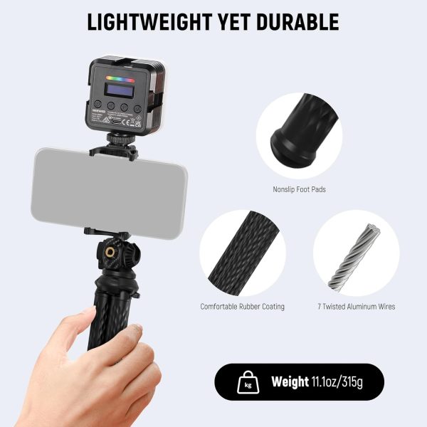 NEEWER Flexible Tripod with Remote, Mini Camera Phone Tripod Stand with - Image 6