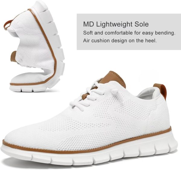 Men's Casual Dress Shoes Fashion Walking Sneakers Mesh Business Oxfords - Image 5