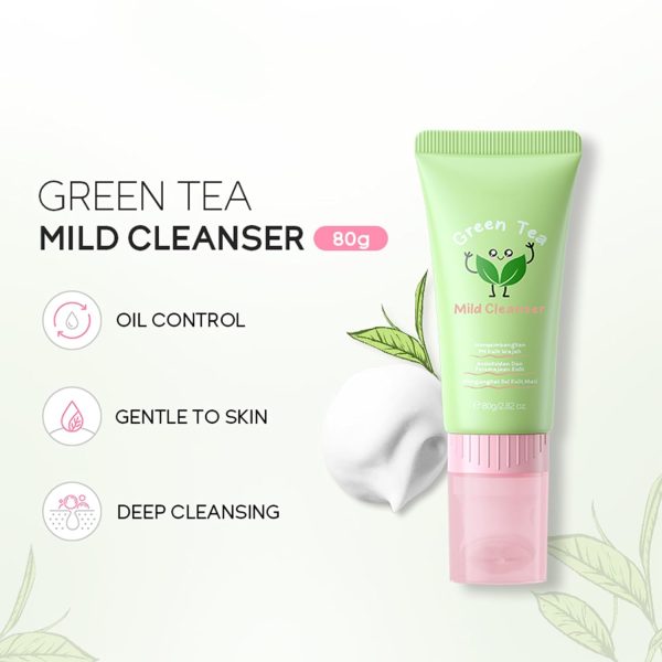 6-In-1 Korean Facial Skin Care Set Essential for Daily Moisturizing, Green - Image 3