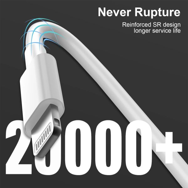 2pack 10ft iPhone Charger, [Apple MFi Certified] Long iPhone Charger Cord - Image 5