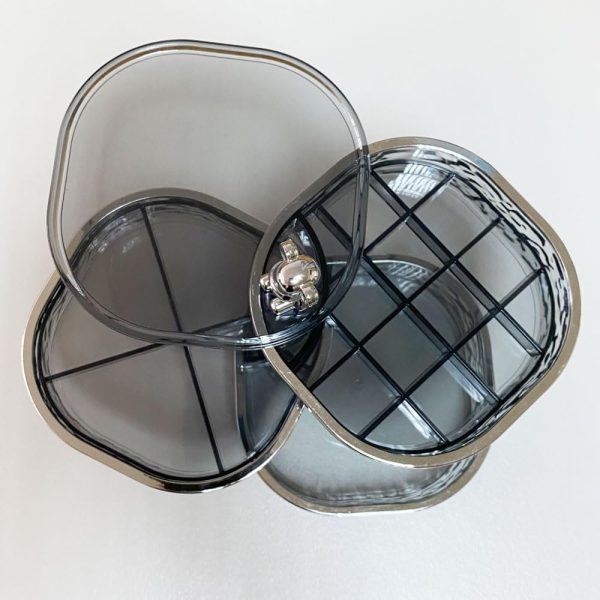 Jewelry Organizer, 3 Layers Rotating Jewelry Box, Small Jewellery Box , - Image 7