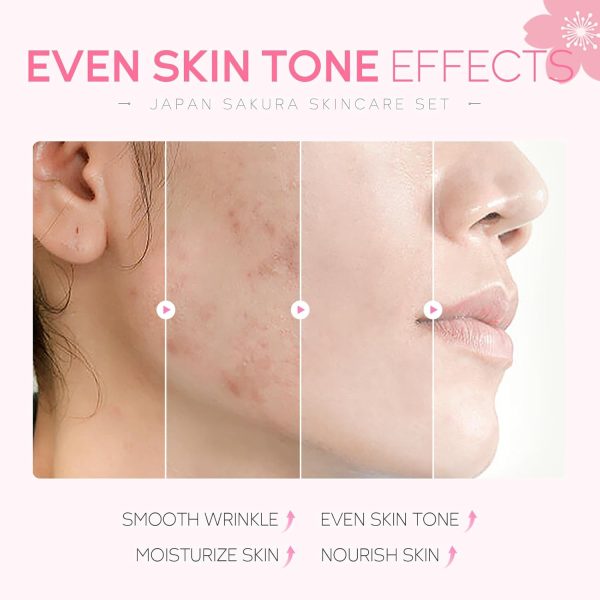 Skin Care Set JAPAN SAKURA Women Beauty Gift Sets Skin Care Kit with - Image 3