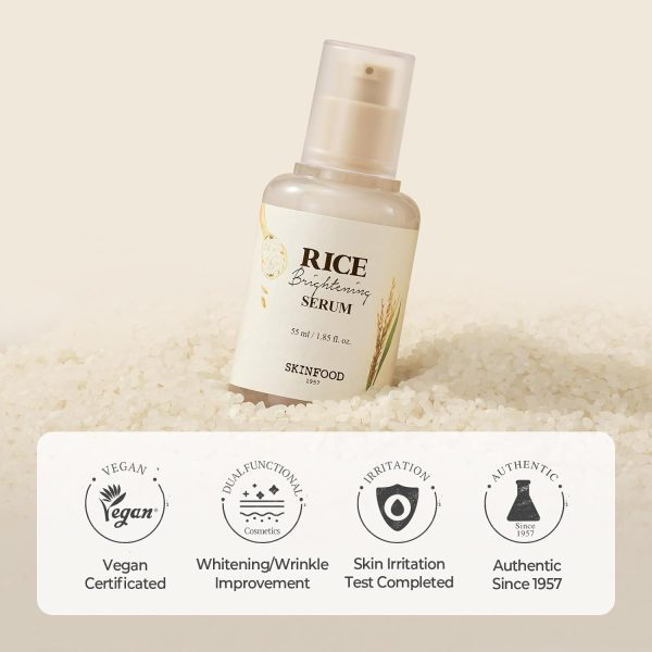 SKINFOOD Rice Daily Serum, Korean Skincare Facial Essence for Glow Glass - Image 8