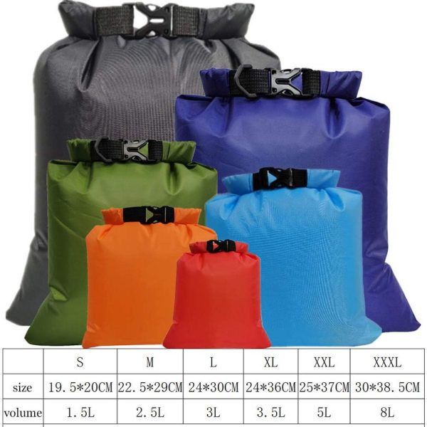 Pimoys 6 Pack Waterproof Dry Bags, Lightweight Outdoor Dry Sacks Ultimate - Image 3