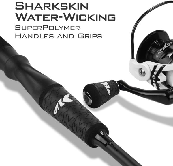 KastKing Crixus Fishing Rod and Reel Combo, Baitcasting Combo, IM6 Graphite - Image 3
