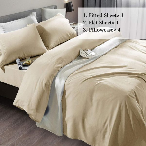 SONORO KATE Bed Sheet Set Super Soft Microfiber 1800 Thread Count Luxury - Image 2