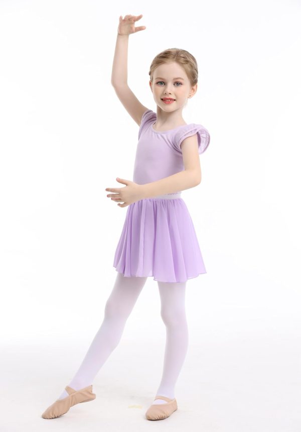 MdnMd Dance Ballet Leotard for Toddler Girls Dance Dress Tutu Swallowtail - Image 7
