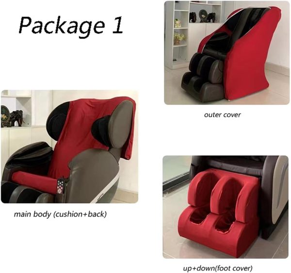 Full Body Shiatsu Massage Chair Cover, Massage Chair Cover, Stretch Fabric - Image 7