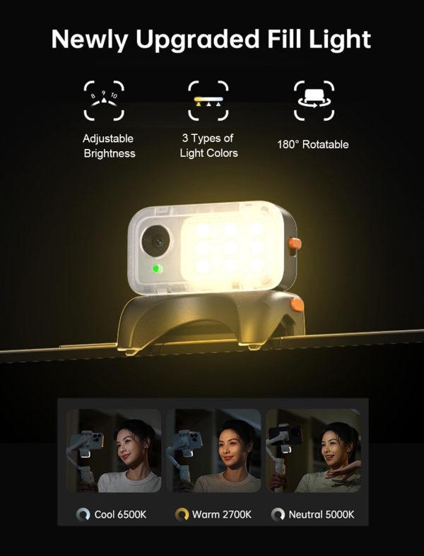 hohem iSteady V3 Gimbal Stabilizer for Smartphone, AI Tracker Fill - Image 5